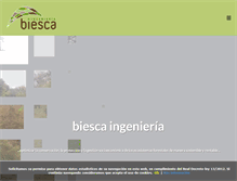 Tablet Screenshot of biescaingenieria.com